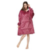 Large Size Hoodie Sweatshirt Thickened Home Wear Couples Outerwear Sleepwear Warmth Lingerie Home Comfortable Clothing - Plaid avec Manches