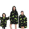 Blanket Hoodied Sherpa Fleece Oversized Wearable Blanket Warm Thick Big Hooded Sweatshirt Blanket for Women Adults Teens Kids - Plaid avec Manches