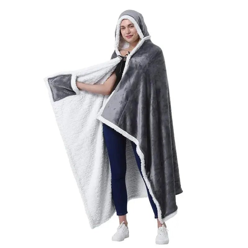 Cap Poncho Plaid - Plaid avec Manche