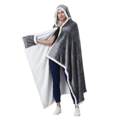 Cap Poncho Plaid - Plaid avec Manche