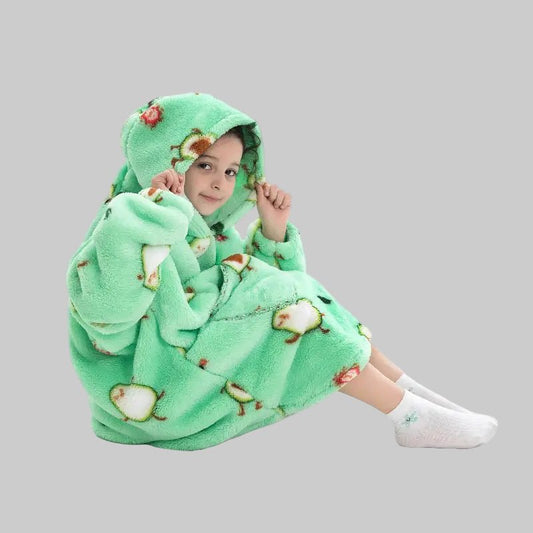 Sweat plaid enfant à capuche - Plaid avec Manche